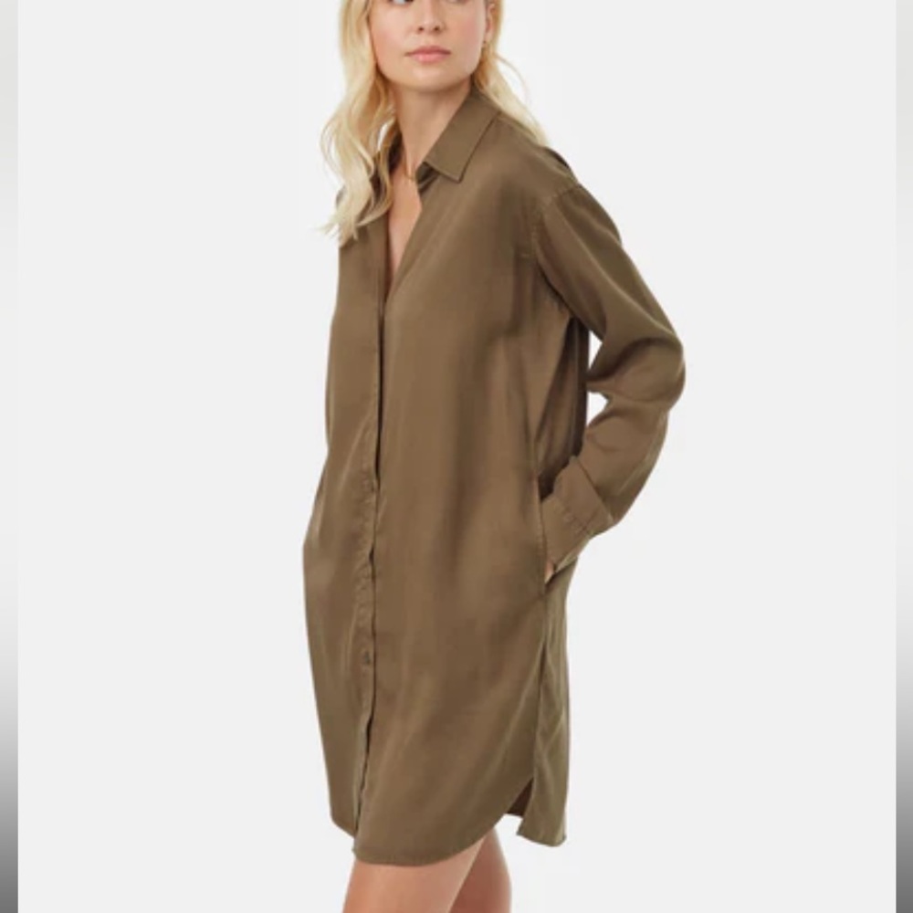 NWOT 10Tree 100% Tencel Oversized Shirt Dress